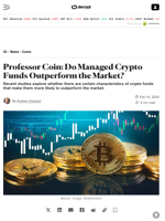 Professor Coin: Do Managed Crypto Funds Outperform the Market? - Decrypt