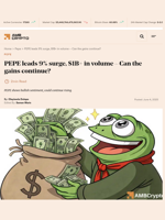 PEPE leads 9% surge, $1B+ in volume – Can the gains continue? - AMBCrypto