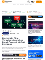 Blockchain Firm Veraviews Launches Fraud-Focused UAE Ad Exchange – Bitcoin News
