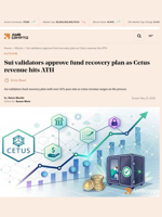 Sui validators approve fund recovery plan as Cetus revenue hits ATH - AMBCrypto