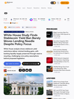 White House Study Finds Stablecoin Yield Ban Barely Moves Lending Needle Despite Policy Focus – Regulation Bitcoin News