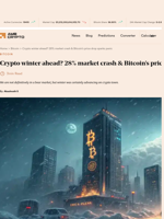 Crypto winter ahead? 28% market crash & Bitcoin’s price drop sparks panic - AMBCrypto
