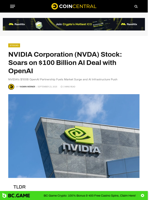 NVIDIA Corporation (NVDA) Stock: Soars on $100 Billion AI Deal with OpenAI