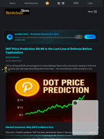 DOT Price Prediction: $0.80 Is the Last Line of Defense Before Capitulation - Blockchain.News