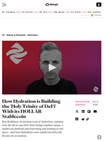 How Hydration is Building the 'Holy Trinity of DeFi' With its HOLLAR Stablecoin - Decrypt