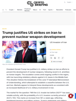 Trump justifies US strikes on Iran to prevent nuclear weapon development