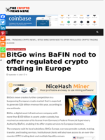 BitGo wins BaFIN nod to offer regulated crypto trading in Europe - The Crypto News Wire