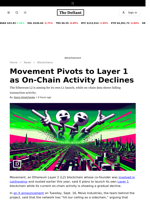 Movement Pivots to Layer 1 as On-Chain Activity Declines - 