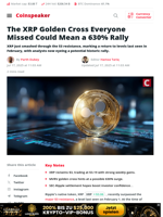 XRP’s Buried Golden Cross Could Ignite 630% Rally