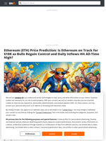 Ethereum (ETH) Price Prediction: Is Ethereum on Track for $10K as Bulls Regain Control and Daily Inflows Hit All-Time High? - Brave New Coin