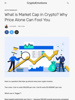 What is Market Cap in Crypto? Why Price Alone Can Fool You