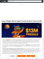 Utility and Viral Appeal: Bitcoin Hyper Nears $13M in Presale