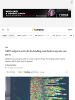 XRP Ledger bug fix nears activation while Ripple’s bank lending system stays 10 votes short