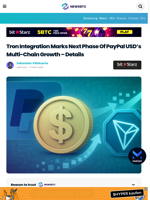 Tron Integration Marks Next Phase Of PayPal USD’s Multi-Chain Growth – Details