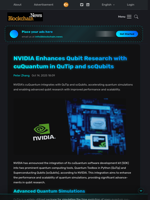 NVIDIA Enhances Qubit Research with cuQuantum in QuTip and scQubits - Blockchain.News