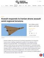 Kuwait responds to Iranian drone assault amid regional tensions