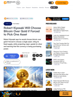 Robert Kiyosaki Will Choose Bitcoin Over Gold if Forced to Pick One Asset – Featured Bitcoin News