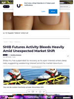 SHIB Futures Activity Bleeds Heavily Amid Unexpected Market Shift - U.Today