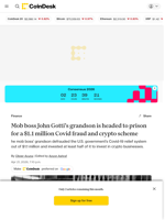 Feds sentence mob royalty Carmine Agnello for lining his pockets with tax dollars and crypto