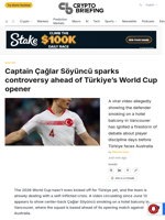 Captain Çağlar Söyüncü sparks controversy ahead of Türkiye's World Cup opener