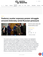 Fedorov ouster exposes power struggle around Zelensky amid Russian pressure