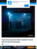 Crypto Clean-Up Down Under: Australia To Crack Down On Inactive Exchanges | Bitcoinist.com