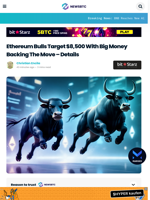 Ethereum Bulls Target $8,500 With Big Money Backing The Move