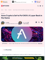 Aave Crypto is Set to Put OKX’s X Layer Back in the Game - 99Bitcoins