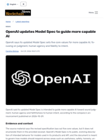 OpenAI updates Model Spec to guide more capable AI - Blockchain.News