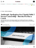 Anthropic Apologizes for Claude Fable 5 Secret Censorship—But the Fix Has a Catch - Decrypt
