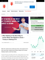 Why Staking Is the Best Way to Invest When the Market Is Down - Trump is Staking ETH - NullTX