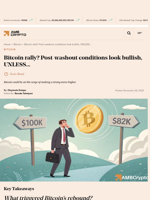 Bitcoin rally? Post-washout conditions look bullish, UNLESS... - AMBCrypto