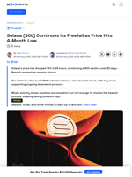 Solana Plummets to 4-Month Low - What's Next for SOL?