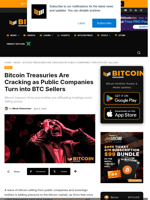 Bitcoin Treasury Companies Are Dumping Their Bitcoin