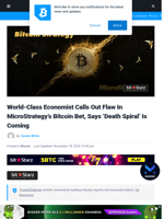 World-Class Economist Calls Out Flaw In MicroStrategy’s Bitcoin Bet, Says ‘Death Spiral’ Is Coming | Bitcoinist.com