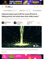 xStocks buyers put in $4 for every $1 lost to falling prices, but what does that really mean? - AMBCrypto