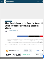 The Best Crypto to Buy to Keep Up with Record-Breaking Bitcoin Week  - TechBullion
