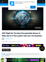 XRP Might Be The Most Recognizable Names In RWA, But Is It The Leader? Here Are The Numbers | Bitcoinist.com