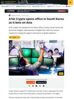 A16z Opens First Asian Office In Seoul For Crypto Expansion