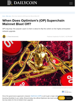 When Does Optimism’s (OP) Superchain Mainnet Blast Off? - DailyCoin
