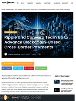Ripple and Convera Team Up to Advance Blockchain-Based Cross-Border Payments | Live Bitcoin News