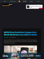 MATIC Price Prediction: Polygon Eyes $0.45-$0.52 Recovery Within 6 Weeks - Blockchain.News