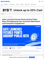 Gate Launches Futures Points Airdrop Public Beta