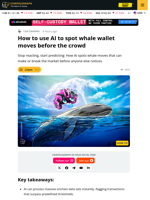 How Smart Traders Use AI to Track Whale Wallet Activity