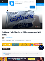 Coinbase Pulls Plug On $2 Billion Agreement With BVNK | Bitcoinist.com