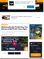 Mathematically Predicting The Bitcoin & MSTR All Time Highs