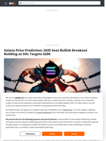 Solana Price Prediction: 2025 Sees Bullish Breakout Building as SOL Targets $200 - Brave New Coin