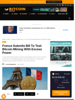 France Submits Bill To Test Bitcoin Mining With Excess Power