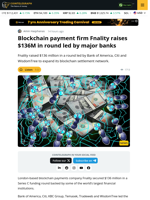 Fnality Raises $136M to Expand Blockchain Payment Network