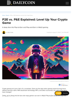 P2E vs. P&E Explained: Level Up Your Crypto Game - DailyCoin